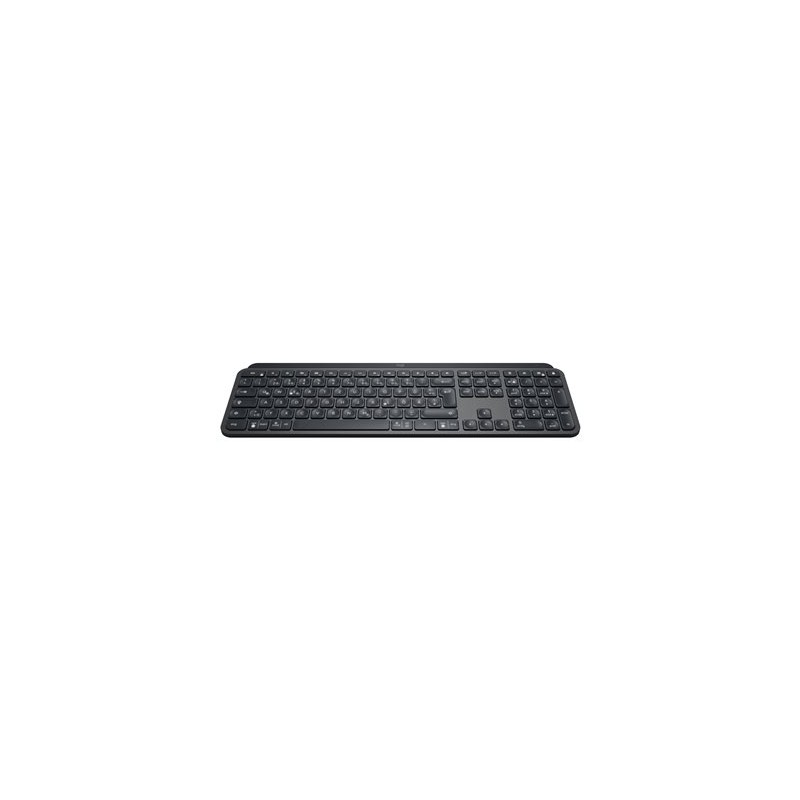 Logitech MX Keys Advanced Wireless Illuminated Keyboard - Klávesnice - podsvícená - bezdrátový - Bluetooth, 2.4 GHz - QWERTY