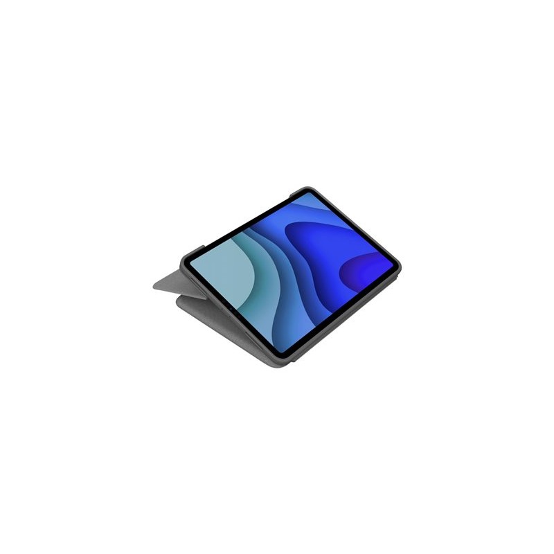 Logitech Folio Touch - Klávesnice a pouzdro - s trackpad - podsvícená - Apple Smart connector - AZERTY - francouzská