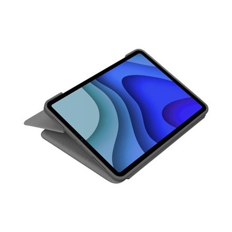 Logitech Folio Touch - Klávesnice a pouzdro - s trackpad - podsvícená - Apple Smart connector - AZERTY - francouzská