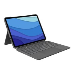 Logitech Combo Touch - Klávesnice a pouzdro - s trackpad - podsvícení - Apple Smart connector - AZERTY - francouzská