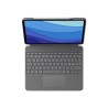 Logitech Combo Touch - Klávesnice a pouzdro - s trackpad - podsvícení - Apple Smart connector - QWERTY - skandinávské jazyky