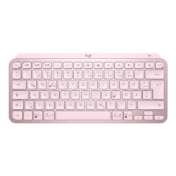 Logitech MX Keys Mini - Klávesnice - podsvícená - bezdrátový - Bluetooth - QWERTZ - německá - ružová