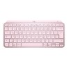 Logitech MX Keys Mini - Klávesnice - podsvícená - bezdrátový - Bluetooth - QWERTZ - německá - ružová