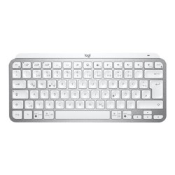 Logitech MX Keys Mini - Klávesnice - podsvícená - bezdrátový - Bluetooth - QWERTZ - německá - bledě šedá