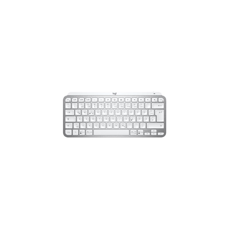 Logitech MX Keys Mini - Klávesnice - podsvícená - bezdrátový - Bluetooth - AZERTY - francouzská - bledě šedá