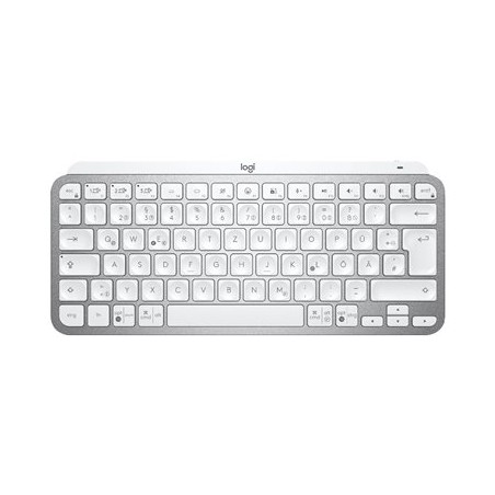 Logitech MX Keys Mini - Klávesnice - podsvícená - bezdrátový - Bluetooth - AZERTY - francouzská - bledě šedá