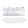Logitech G G713 - Klávesnice - bez numerické klávesnice - podsvícení - USB - QWERTY - britská - klávesový spínač: Linear - bílá