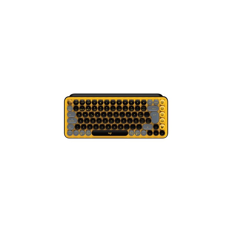 Logitech POP Keys - Klávesnice - bezdrátový - Bluetooth 5.1, Bluetooth LE - QWERTY - portugalská - klávesový spínač: Brown