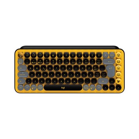 Logitech POP Keys - Klávesnice - bezdrátový - Bluetooth 5.1, Bluetooth LE - QWERTY - portugalská - klávesový spínač: Brown