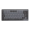 Logitech Master Series MX Mechanical Mini - Klávesnice - podsvícená - bezdrátový - Bluetooth LE - AZERTY - francouzská