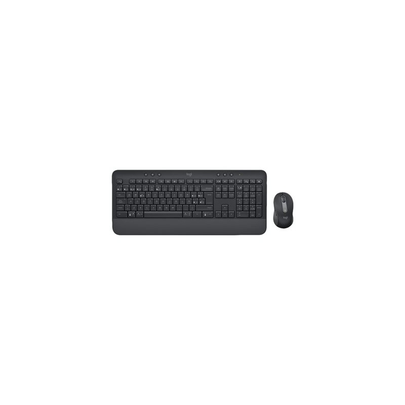 Logitech Signature MK650 Combo for Business - Klávesnice a sada myši - bezdrátový - Bluetooth LE - QWERTY - španělská - grafit