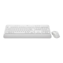 Logitech Signature MK650 Combo for Business - Klávesnice a sada myši - bezdrátový - Bluetooth LE - AZERTY - francouzská - bělavá