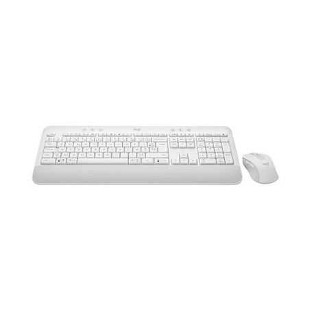 Logitech Signature MK650 Combo for Business - Klávesnice a sada myši - bezdrátový - Bluetooth LE - AZERTY - francouzská - bělavá