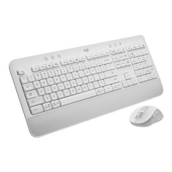 Logitech Signature MK650 Combo for Business - Klávesnice a sada myši - bezdrátový - Bluetooth LE - QWERTY - maďarská - bělavá