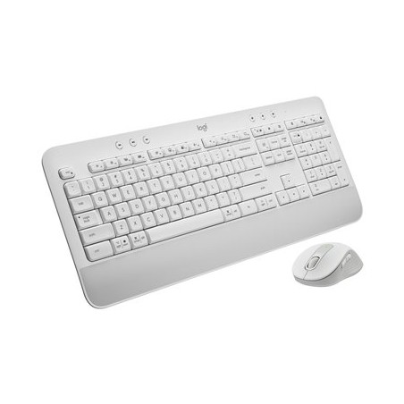 Logitech Signature MK650 Combo for Business - Klávesnice a sada myši - bezdrátový - Bluetooth LE - QWERTY - maďarská - bělavá