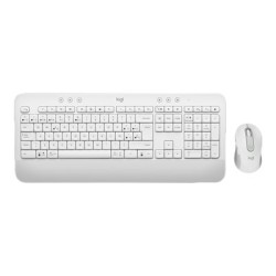 Logitech Signature MK650 Combo for Business - Klávesnice a sada myši - bezdrátový - Bluetooth LE - QWERTY - španělská - bělavá