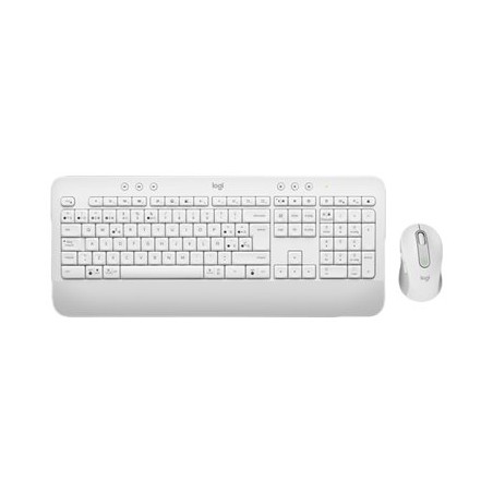 Logitech Signature MK650 Combo for Business - Klávesnice a sada myši - bezdrátový - Bluetooth LE - QWERTY - španělská - bělavá