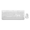 Logitech Signature MK650 Combo for Business - Klávesnice a sada myši - bezdrátový - Bluetooth LE - QWERTY - španělská - bělavá