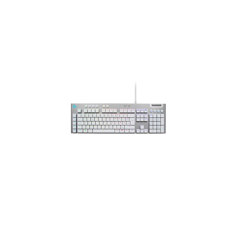 Logitech G G815 - Klávesnice - podsvícení - USB - AZERTY - francouzská - klávesový spínač: GL Tactile - bílá