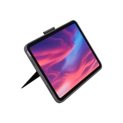 Logitech Combo Touch - Klávesnice a pouzdro - s trackpad - podsvícení - Apple Smart connector - AZERTY - francouzská