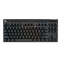 Logitech G PRO X TKL - Klávesnice - podsvícení - bezdrátový - 2.4 GHz, Bluetooth - AZERTY - francouzská - klávesový spínač: