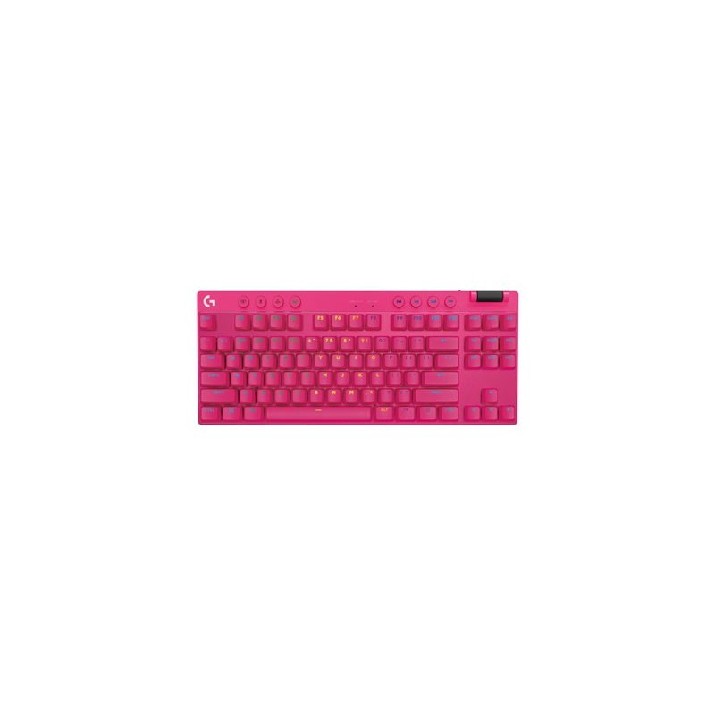 Logitech G PRO X TKL - Klávesnice - podsvícení - bezdrátový - 2.4 GHz, Bluetooth - QWERTY - britská - klávesový spínač: Tactile