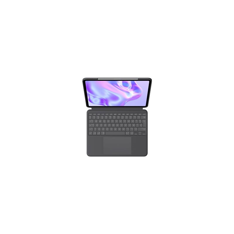 Logitech Combo Touch - Klávesnice a pouzdro - s trackpad - podsvícená - Apple Smart connector - QWERTY - španělská - grafit