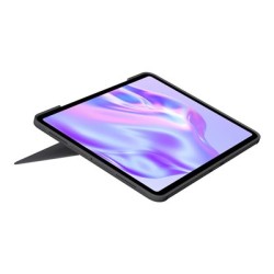 Logitech Combo Touch - Klávesnice a pouzdro - s trackpad - podsvícená - Apple Smart connector - QWERTY - Skandinávské
