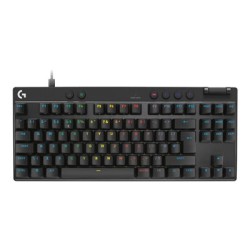 Logitech G PRO X RAPID - Klávesnice - hraní - TKL - podsvícení - USB - QWERTY - britská - klávesový spínač: Linear - černá