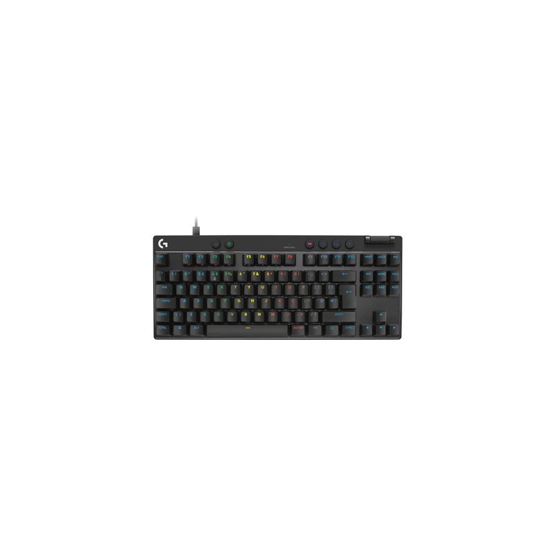Logitech G PRO X RAPID - Klávesnice - hraní - TKL - podsvícení - USB - QWERTY - britská - klávesový spínač: Linear - černá