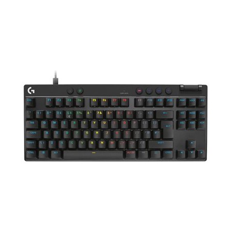 Logitech G PRO X RAPID - Klávesnice - hraní - TKL - podsvícení - USB - QWERTY - britská - klávesový spínač: Linear - černá