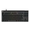 Logitech G PRO X RAPID - Klávesnice - hraní - TKL - podsvícení - USB - QWERTY - britská - klávesový spínač: Linear - černá