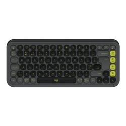 Logitech POP Icon Keys - Klávesnice - bezdrátový - Bluetooth LE - QWERTY - britská - grafit, zelená