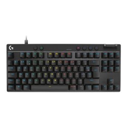 Logitech G PRO X RAPID - Klávesnice - TKL - podsvícení - USB - AZERTY - francouzská - klávesový spínac: Linear - cerná