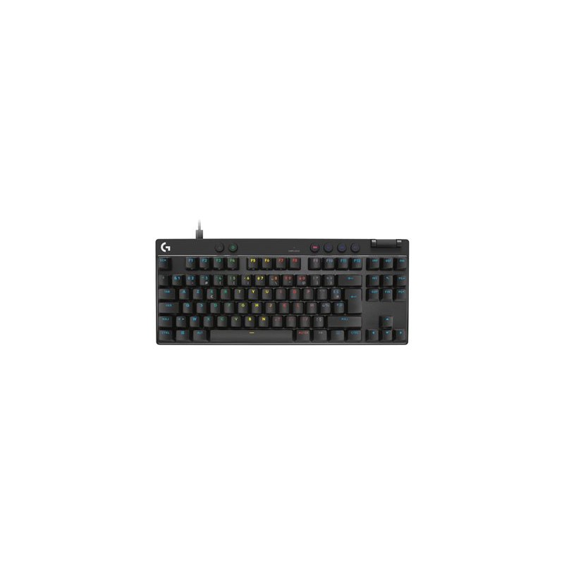 Logitech G PRO X RAPID - Klávesnice - TKL - podsvícení - USB - AZERTY - francouzská - klávesový spínac: Linear - cerná