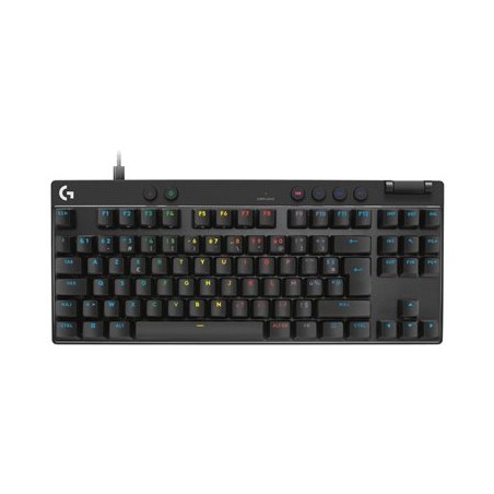 Logitech G PRO X RAPID - Klávesnice - TKL - podsvícení - USB - AZERTY - francouzská - klávesový spínac: Linear - cerná