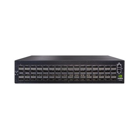 NVIDIA Spectrum-3 SN4600C - Přepínač - L3 - řízený - 64 x 100 Gigabit QSFP28 - proudění vzduchu zezadu dopředu - Lze montovat