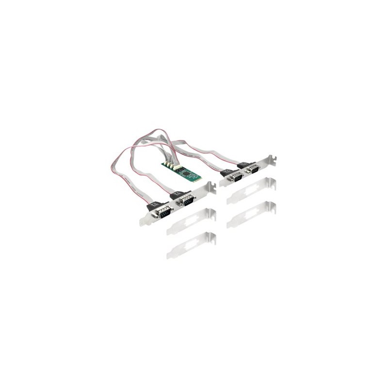 M.2 Card to 4 x Serial RS-232 DB9 with S, M.2 Card to 4 x Serial RS-232 DB9 with S