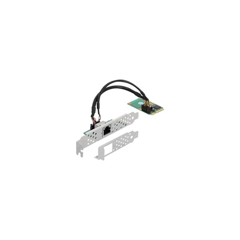 Delock Mini PCIe I/O PCIe full size 1 x RJ45 Gigabit LAN - Sítový adaptér - PCIe Mini Card - Gigabit Ethernet x 1