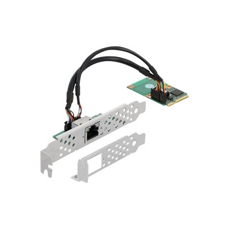 Delock Mini PCIe I/O PCIe full size 1 x RJ45 Gigabit LAN - Sítový adaptér - PCIe Mini Card - Gigabit Ethernet x 1