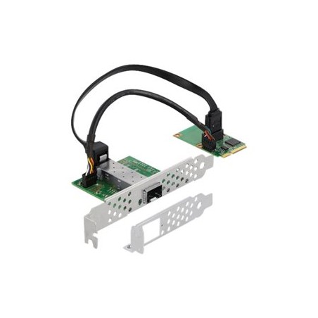 Delock Mini PCIe I/O PCIe full size 1 x SFP Gigabit LAN - Síťový adaptér - PCIe Mini Card - Gigabit SFP x 1