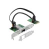 Delock Mini PCIe I/O PCIe full size 1 x SFP Gigabit LAN - Síťový adaptér - PCIe Mini Card - Gigabit SFP x 1