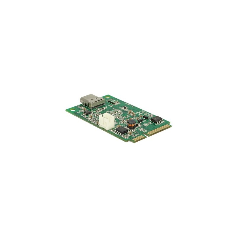 Delock Mini PCIe I/O PCIe full size 1 x USB Type-C 3.1 Gen 2 - USB adaptér - PCIe Mini Card - USB-C 3.1 Gen 2 x 1