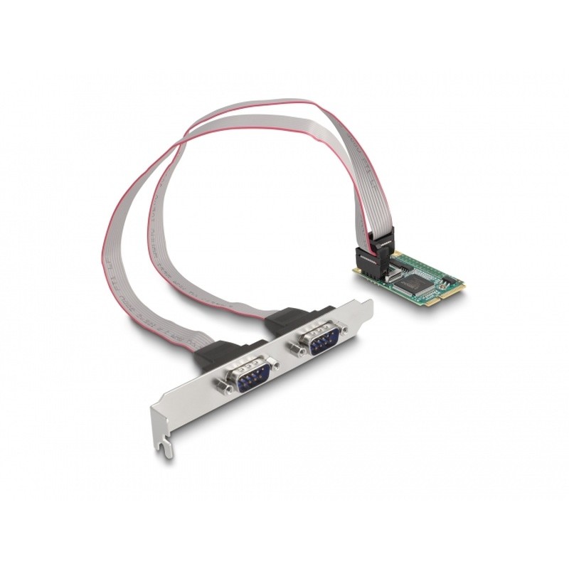 Delock - Sériový adaptér - PCIe Mini Card - RS-232 x 2