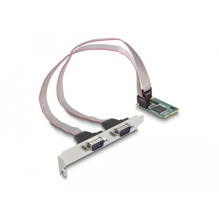 Delock - Sériový adaptér - PCIe Mini Card - RS-232 x 2