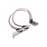 Delock - Sériový adaptér - PCIe Mini Card - RS-232 x 2