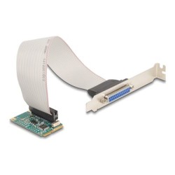 Delock - Paralelní adaptér - PCIe 1.2 Full Mini Card nízký profil - IEEE 1284 x 1
