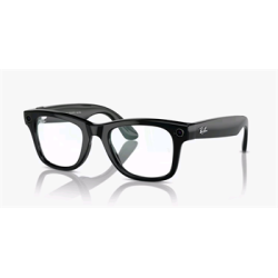 Meta Ray-Ban Wayfarer, AI brýle, Shiny Black, Clear
