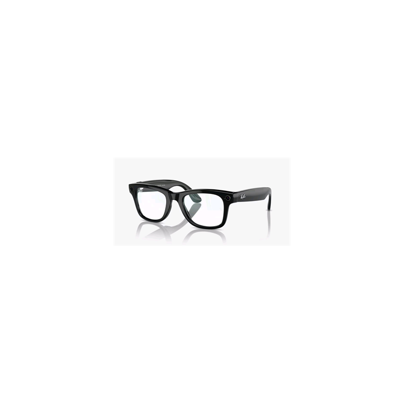 Meta Ray-Ban Wayfarer, AI brýle, Shiny Black, Clear