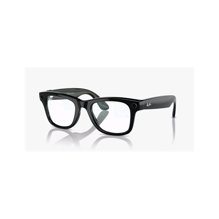 Meta Ray-Ban Wayfarer, AI brýle, Shiny Black, Clear